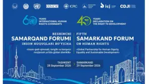 Покистон ОАВ: 28–29 сентябрь кунлари Ўзбекистонда V Инсон ҳуқуқлари бўйича V Самарқанд форуми бўлиб ўтади